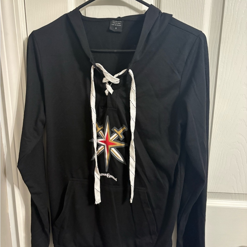 Black Hoodie with Star Design